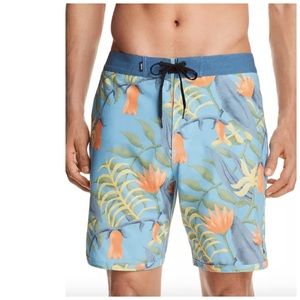 BANKS JOURNAL Floral Print Board Shorts Trunks 32